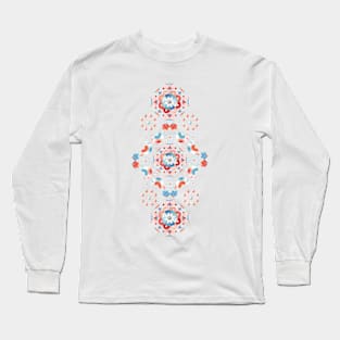 Folkloric Ombre Lovebirds Long Sleeve T-Shirt